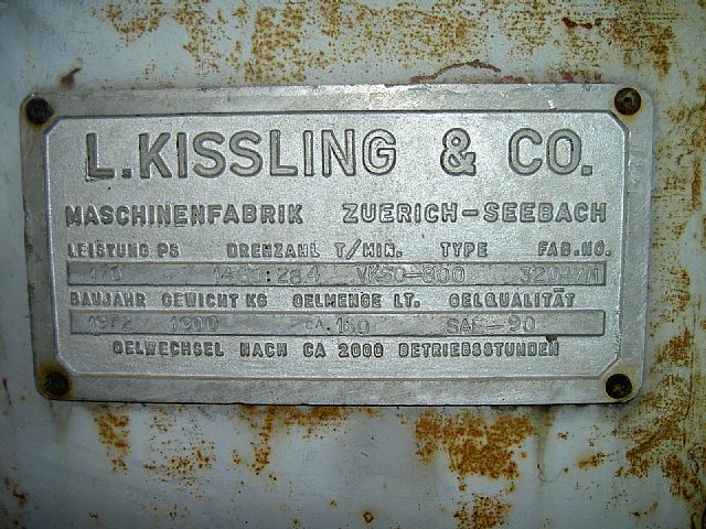 seilbahn.cc - Kissling Getriebe VKSO-800